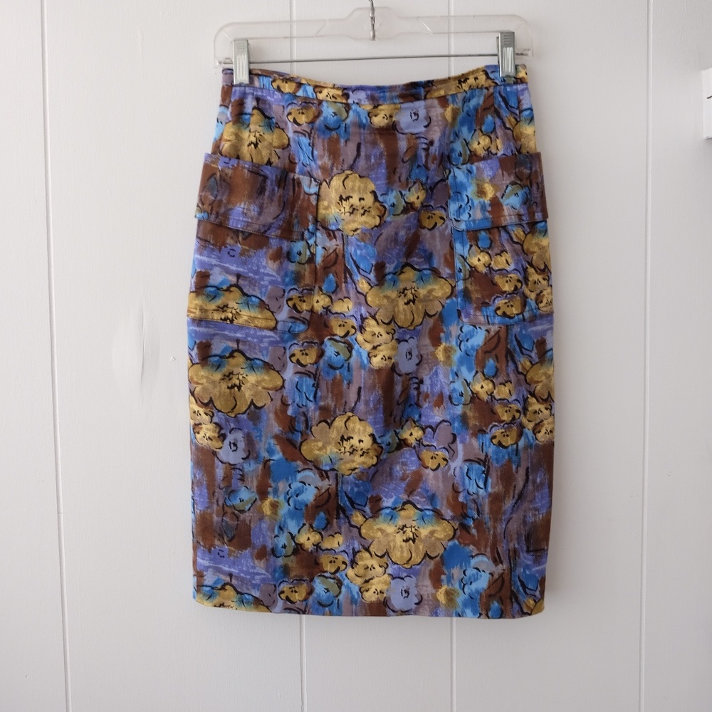 Tracey Reese Plenty Anthropologie Floral Skirt